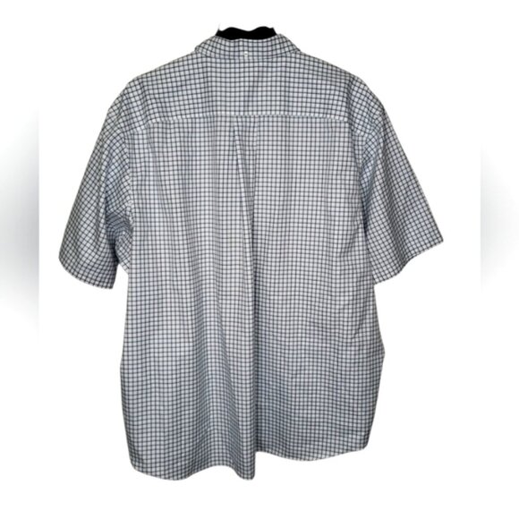 Duluth Trading Co. Men's Shirt Size 3XL Short Sleeve Button Down Collar Checked - Picture 2 of 8